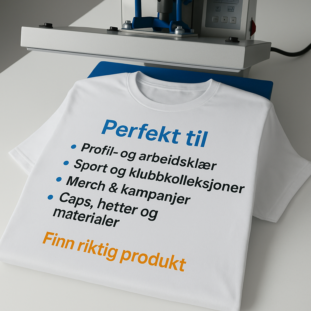 DTF transfer – Perfekt til profilklær, sport, merch, vanskelige materialer